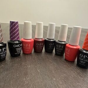 OPI GelColor Nail Polish Collection - Coral, Black, Purple, Orange